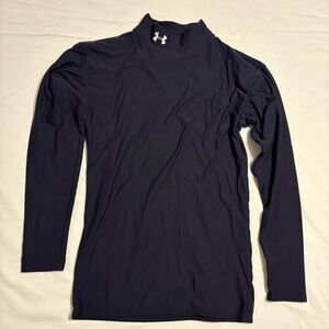 Under Armour Black Compression Mock Neck Long Sleeve